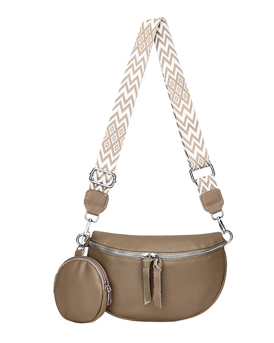 Women's shoulder crossbody saddle bag