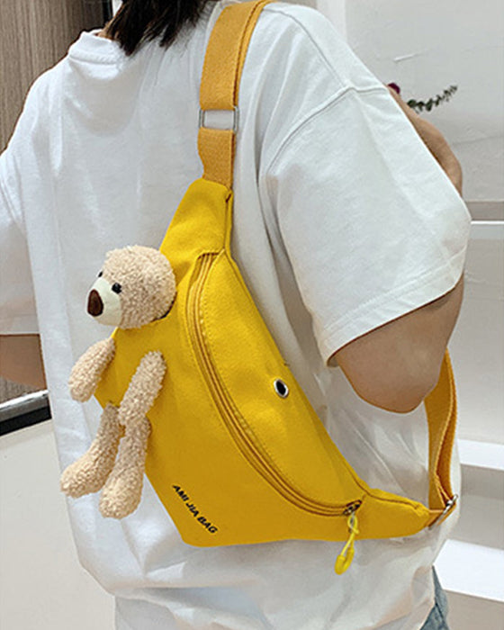 Cartoon bear shoulder bag