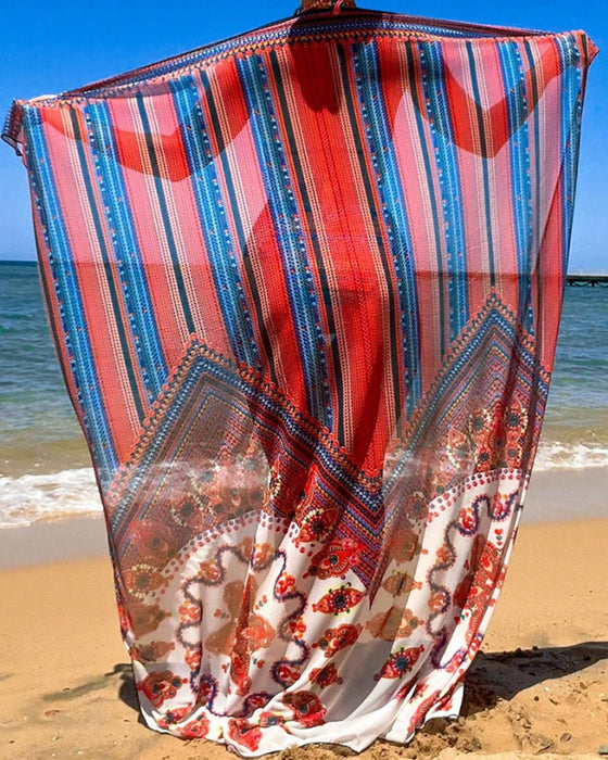 Sexy printed swimsuit set