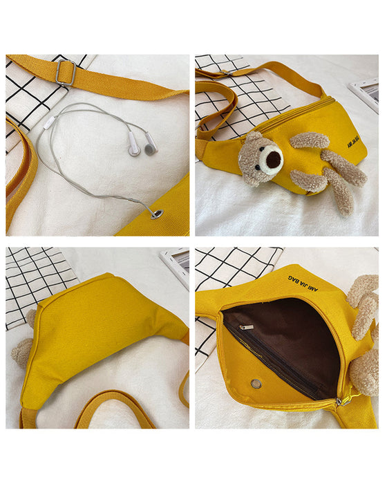 Cartoon bear shoulder bag