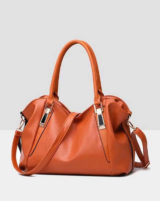 Women's large capacity soft leather handbag