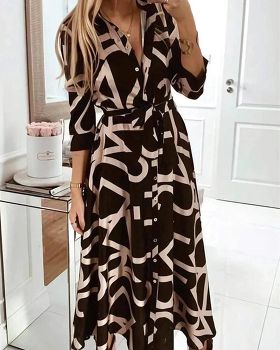 Zipped Dress with Tie