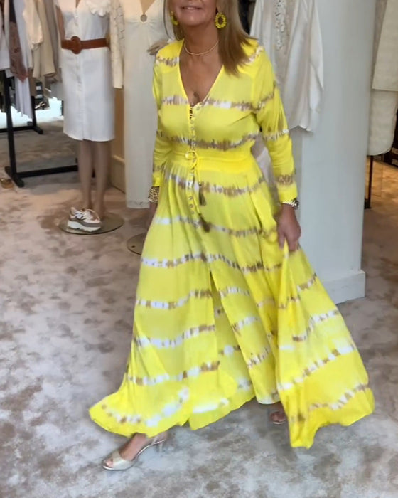 Women's elegant commuter long dress