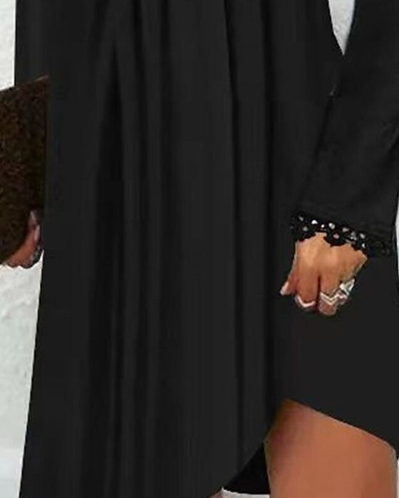 Pleated button midi dress