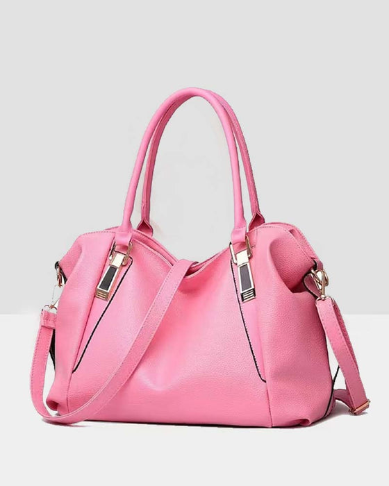 Women's large capacity soft leather handbag