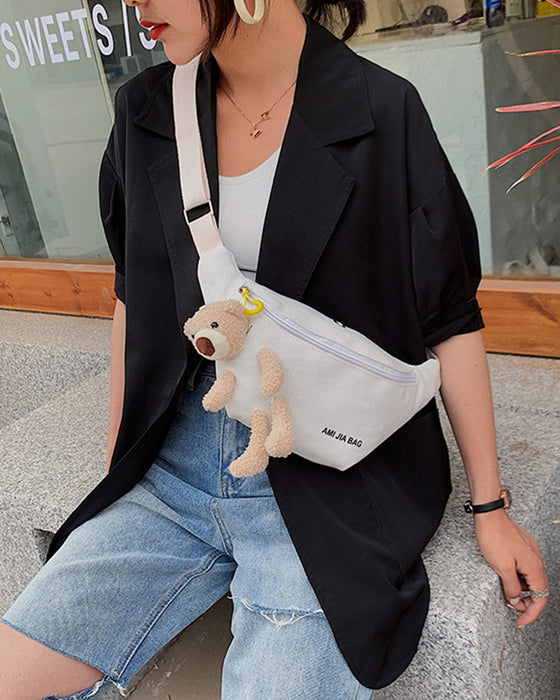 Cartoon bear shoulder bag