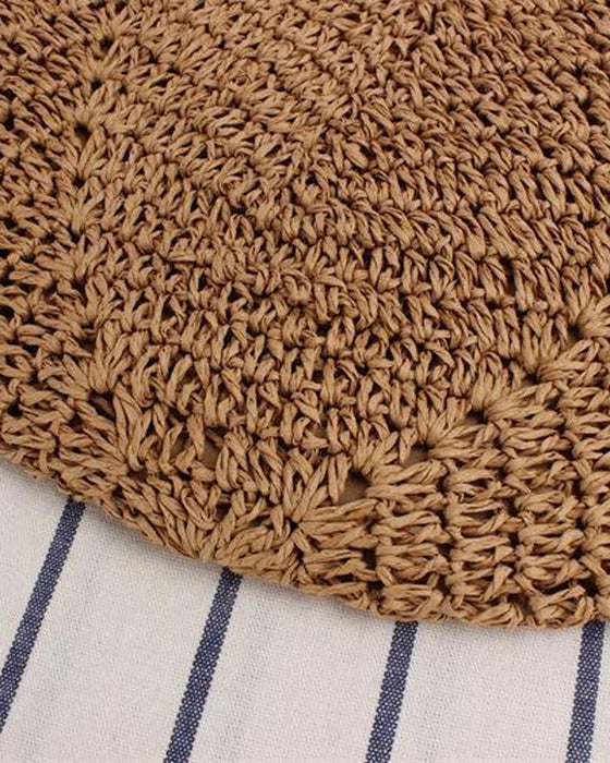 Tote Crossbody Straw Bag