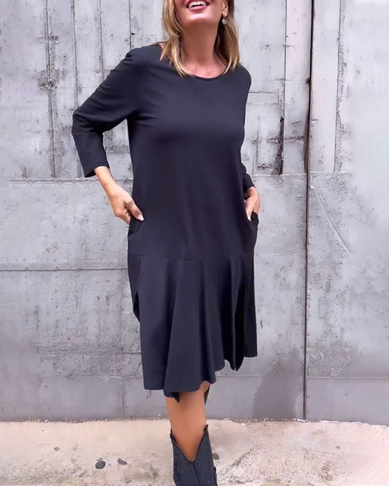 loose dress with pocket