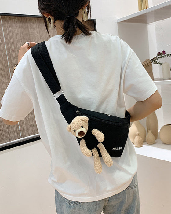 Cartoon bear shoulder bag