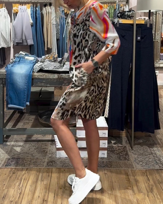 Women's daily casual color dress