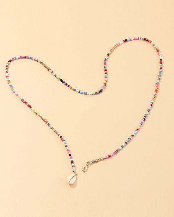 Colorful shell necklace