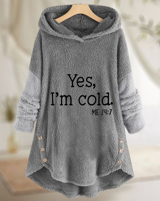 Casual Long Sleeve Hoodie Printed Tunic Top