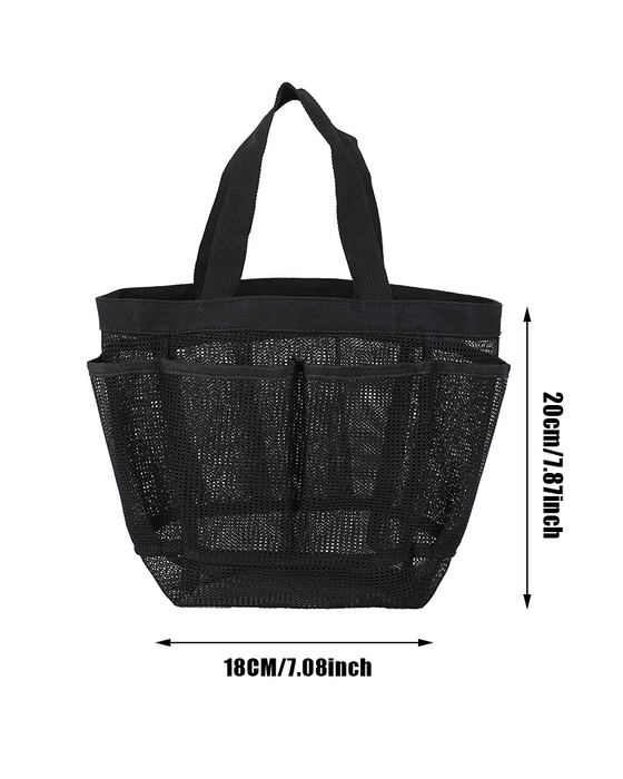 Large capacity mesh handbag