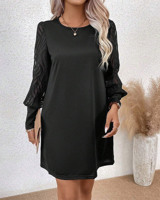 Elegant style raglan sleeve dress