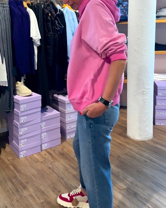 Gradient color casual hoodie