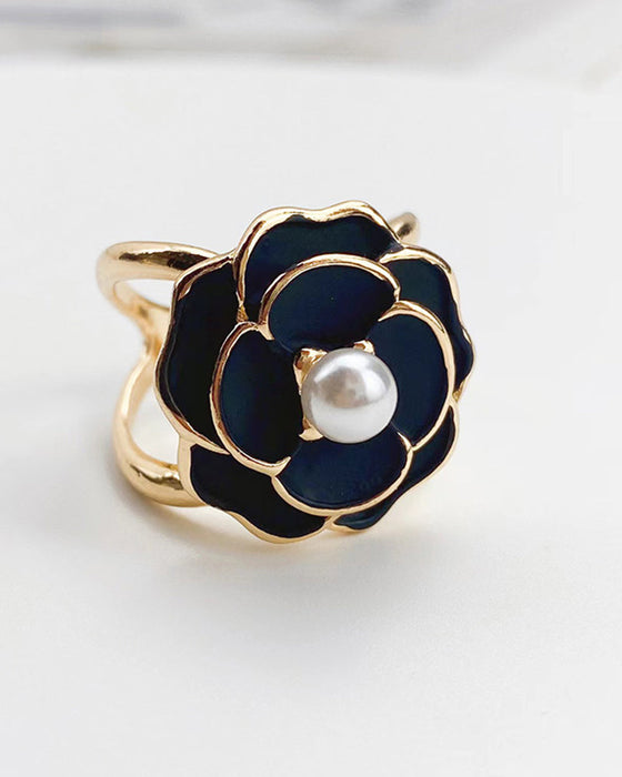 Camellia scarf buckle